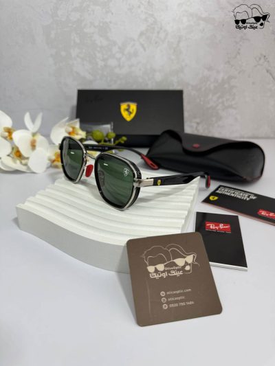 عینک آفتابی ری بن RB 3674-m فراری مشکی سبز